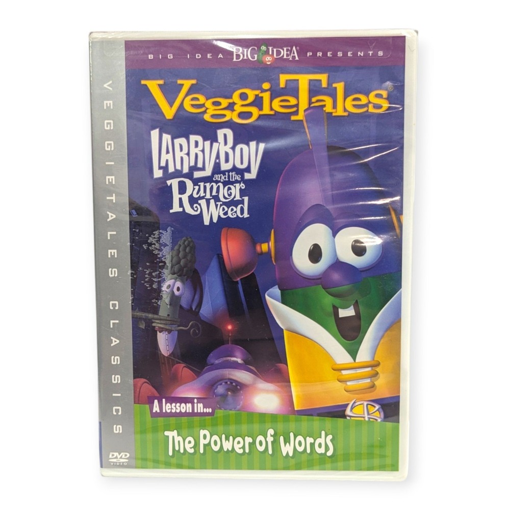 VeggieTales LarryBoy and the Rumor Weed DVD Big Idea Power of Words New Sealed